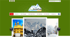 Desktop Screenshot of adventure-pilgrimage-india-tours.com